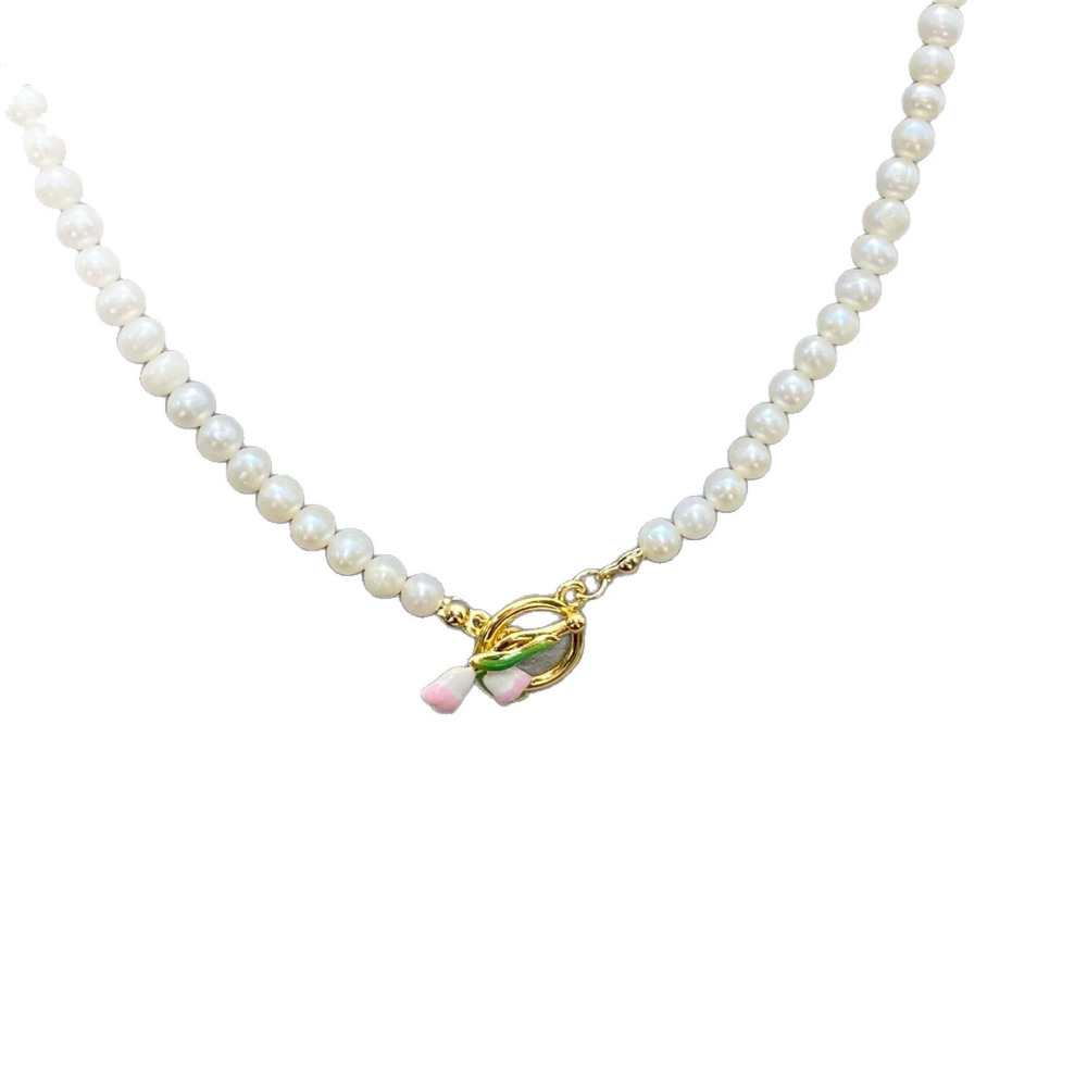 kate spade Tulip Clasp Pearl Necklace - Picture 5 of 6